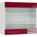 Produktbild: Vicco - Küchenglasschrank Fame-line, Bordeaux Hochglanz, 80 Cm