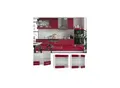 Produktbild: VICCO Hängeglasschrank 80 cm Bordeaux Hochglanz Küchenschrank Hängeschrank Küchenzeile Fame-Line