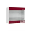 Produktbild: Vicco Küchenglasschrank Fame-Line, Bordeaux Hochglanz, 80 cm, zur Kombination mit weiteren Modulen der Fame-Line Serie