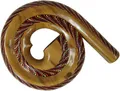 Produktbild: GURU SHOP Rundes Didgeridoo (Holz) - Modell 3, 28x30x4 cm