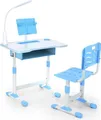 Produktbild: Höhenverstellbarer Kinderschreibtisch Set mit LED-Licht & Stuhl, Blau