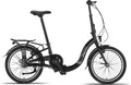 Produktbild: PACTO Seven N7 Klapprad 20 Zoll mit Schnelles Faltsystem (10 Sek), Aluminiumrahmen (16KG), Shimano 7 Nabenschaltung, Handbremsen + Rücktrittbremse