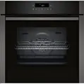 Produktbild: Neff B6ACJ7AG3 - N50 Backofen mit 5 Jahre Garantie, Schwarz/Graphite-Grey, Hide® Tür, Pyrolyse, 60 x 60 cm