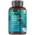 Produktbild: Kalzium Magnesium Zink Tabletten - 400Stk - Vitamin D3 K2 - Stoffwechsel - Vegan