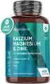 Produktbild: Kalzium Magnesium Zink - 400 Tabletten für 1+ Jahr - Magnesiumoxid mit...