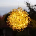 Produktbild: LED 3D Drahtkugel SPHERE Leuchtkugel Ball 30cm 50LED Aluminium Draht für Außen