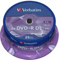 Produktbild: Verbatim DVD-Rohling 25 Verbatim Rohlinge DVD+R Double Layer 8,5GB 8x Spindel