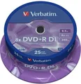 Produktbild: 25 Verbatim Rohlinge DVD+R Double Layer 8,5GB 8x Spindel