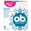 Produktbild: O.B.ProComfort Mini Komfort-Tampons, 1 Packung - 8 Stück