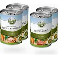 Produktbild: Bellfor Starter-Paket Nassfutter - Getreidefrei: 2 x Bellfor Freiland-Menü 400 g, 2 x Bellfor Heide-Menü 400 g - 1,600.00 g