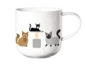 Produktbild: ASA Tasse/Henkelbecher, Katzenmuster, coppa cats & dogs Kollektion, Porzellan, für 0,4 L