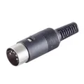 Produktbild: Audio / MIDI DIN Diodenstecker, 5-pol., Stecker, männlich, gerade, für Leitungen
