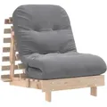 Produktbild: Futon Schlafsofa Mit Matratze 70x206x11 Cm Massivholz Kiefer Vidaxl