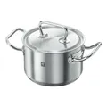 Produktbild: ZWILLING TWIN Classic Kochtopf mit Deckel 16cm, 2.00 L, Induktionsgeeignet, Unbeschichtet, Edelstahl, Silber