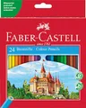 Produktbild: FABER-CASTELL 120124 - Buntstifte Set Castle, 24-teilig, hexagonal, bruchsicher, für Kinder und Erwachsene