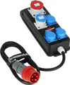 Produktbild: Brennenstuhl Portabler Stromverteiler BSV P (2m Kabel, 3X 230V/16A Steckdosen, 1x CEE 230V/16A, 1x CEE 400V/16A, Baustelleneinsatz und ständigen Einsatz im Freien IP44, Made in Germany)