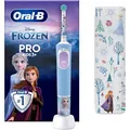 Produktbild: Oral-B Elektrische-Zahnbürste Pro Kids 3+, Frozen, 2 Putzmodi, mit 4 Stickern, Reiseetui und 1 Bürste