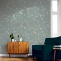 Produktbild: World of Wallpaper Chinoise Floral Trail Oriental Birds Tapete Blau 900102