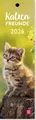 Produktbild: Lesezeichenkalender 2026: Katzenfreunde: Monatskalender. Katzenkalender mit niedlichen Katzenfotos, auch als Lesezeichen oder Geschenkanhänger nutzbar