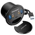 Produktbild: GrauGear USB 3.0 Tisch Hub mit Audio- und Mikrofonanschluss