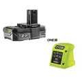 Produktbild: Ryobi ONE+ 18V Akkuset mit Akku 18V / 2.0Ah und Ladegerät RC18115