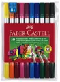Produktbild: Faber-Castell Filzstift Doppelfasermaler farbig 10 Stück sortiert im Etui
