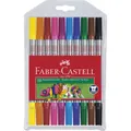 Produktbild: Faber Castell Filzstift Doppelfasermaler im Etui mit 10 Stiften