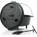 Produktbild: Dutch Oven DO6P, 7,3 l Premium Gusseisen Kochtopf, Gusstopf - Bbq-toro