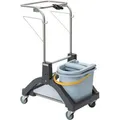 Produktbild: VERMOP Reinigungswagen Aquvaviz Wringboy, Einfachfahrwagen mit Eimer mit integrierter Presse
