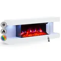 Produktbild: BALDERIA Elektrokamin Lumina - Wandkamin mit Heizung 1800 W, weiss