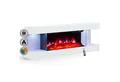 Produktbild: Balderia Elektrokamin Elektrokamin BALDERIA Lumina - Wandkamin - weiss, Wandkamin, 3D-Flammeneffekt, LED-Beleuchtung, Thermostat, Timer