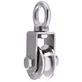 Produktbild: Umlenkrolle Stahlseil, Umlenkrollen mit 2 Kugellager, Seilrolle Fitness