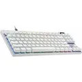 Produktbild: Logitech G PRO X RAPID - Tastatur - TKL - Hintergrundbeleuchtung - USB - QWERTZ - Deutsch - Tastenschalter: Linear - weiß - Weiß