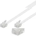 Produktbild: Goobay 93065 Modularanschlusskabel, 15 m, Weiß - RJ11/RJ14-Stecker (6P4C) > RJ11/RJ14-Stecker (6P4C)