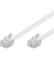 Produktbild: 15m Western Telefonkabel RJ11 (6p4c) 2x Stecker weiß