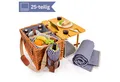 Produktbild: SÄNGER Picknickkorb Borkum (Set, 25 St., Picknickkorb), 4 Personen, integrierter Tisch & Kühltasche