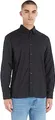 Produktbild: Tommy Hilfiger Herren Hemd Langarm Regular Fit Popelinehemd, Schwarz (Black), XL