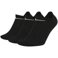 Produktbild: Nike Unisex Everyday Lightweight No-Show Training Socks (3 Pairs) schwarz