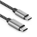 Produktbild: deleyCON 1m USB C auf Micro USB Kabel Adapter - Ladekabel & Datenkabel - Für Handy Smartphone Tablet Kamera Ladegerät Notebook usw. - Schwarz