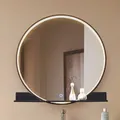 Produktbild: Lucande LED 'Miren' (Modern) in Schwarz aus Aluminium (1 flammig, ), Badezimmerl