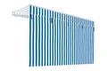 Produktbild: empasa Markisen Volant Markisenstoff Markisen-Zubehör Sonnenschutz Sichtschutz für unsere Gelenkarmmarkisen 'Start' und 'Start Plus', Farbe:blau/weiß gestreift, Größe:400 cm