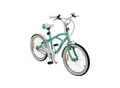 Produktbild: Actionbikes Kinderfahrrad Cruiser 20 Zoll, Rosa/Türkis, verstellbar, Seitenständer, V-Brake-Bremsen (Türkis)