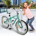 Produktbild: Actionbikes Kinderfahrrad Cruiser - 20 Zoll - Freilauf - Kettenschutz - Luftbereifung - Kinder Fahrrad - Kinderrad - Jungen und Mädchen - Von 5-9 Jahren (Cruiser 20 Zoll Türkis)