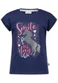 Produktbild: SALT AND PEPPER BY KIDS PARK Mädchen Einhorn Steinen und Print T-Shirt, True Navy, 104/110 cm