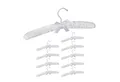 Produktbild: relaxdays Kleiderbügel 50x Kleiderbügel Satin weiß