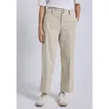 Produktbild: Stoffhose STREET ONE STUDIO, Damen, Gr. 40, Länge 28, beige (morn beige), Stoff, 100% Polyester, unifarben, comfort fit knöchelfrei, Hosen, High Waist