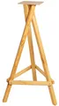 Produktbild: dobar® 33310FSC Vogelfutterhaus-Ständer - Ständer für Vogelfutterhäuser aus Kiefernholz - Vogelhausständer Bausatz - Dreibein Futterhausständer lasiert - 60 x 60 x 90 cm - Natur