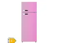 Produktbild: PKM Kühl-Gefrierkombination GK210-2 SP - Pink glänzend ; 206 L (170/36) Nutzinhalt; EEK: E; Maße (HxBxT in cm) 143,00 x 54,00 x 54,50