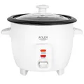 Produktbild: Adler AD 6418 kompakter Reiskocher in Weiß mit  0,6 Liter Fassungsvermögen