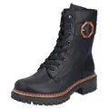Produktbild: Rieker Winterstiefelette Schnürboots, Schnürstiefelette, Profilsohle, mit Innenreißverschluss schwarz 36 EU